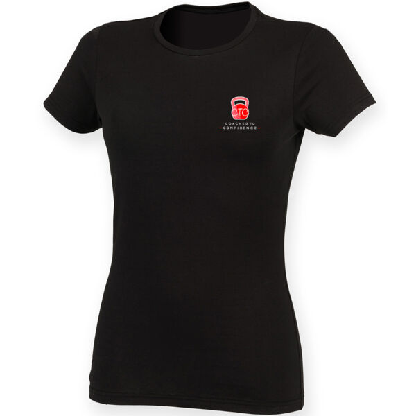 Coached to Confidence - Feel good women's stretch t-shirt Thumbnail