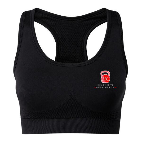 Coached to Confidence - Women's Seamless '3D Fit Sculpt Solid Colour Bra Thumbnail